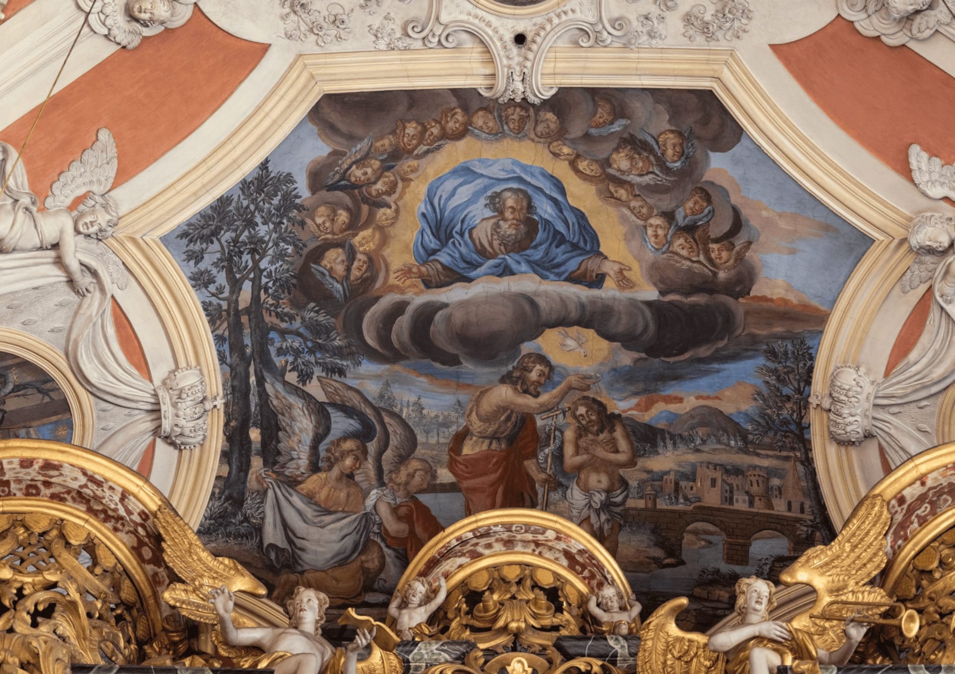 Gemälde an der Decke