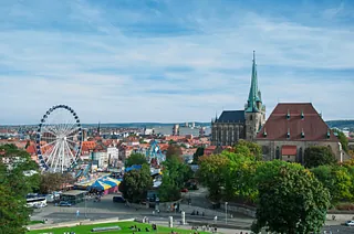 Kirche St. Severi Erfurt mit Dom und Domplatz